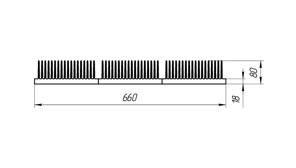 Широкий радиатор ТПС-030-660 схема