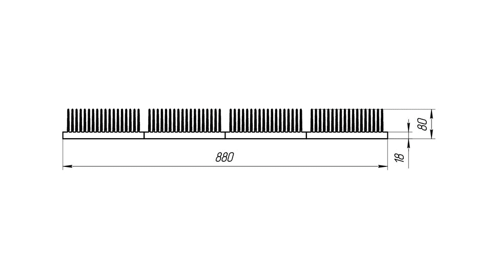 Широкий радиатор ТПС-030-880 схема