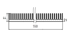Широкий радиатор ТПС-017.550 схема
