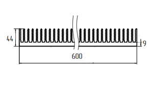 Широкий радиатор ТПС-017.600 схема