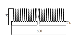 Широкий радиатор ТПС-030.600 схема