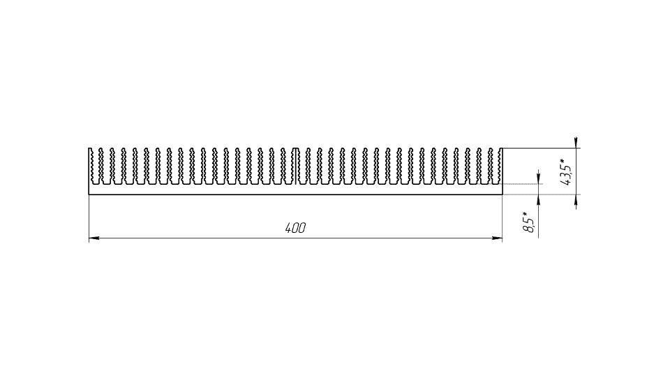 Широкий радиатор ТП-017-400 схема
