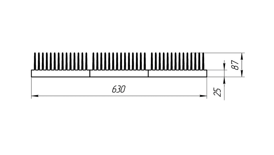 Широкий радиатор ТП-029-630 схема