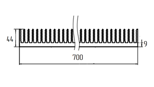 Широкий радиатор ТПС-017.700 схема