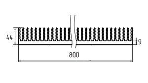 Широкий радиатор ТПС-017.800 схема