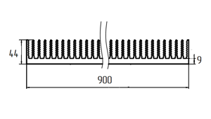 Широкий радиатор ТПС-017.900 схема