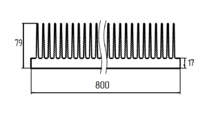 Широкий радиатор ТПС-030.800 схема