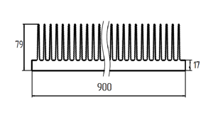 Широкий радиатор ТПС-030.900 схема